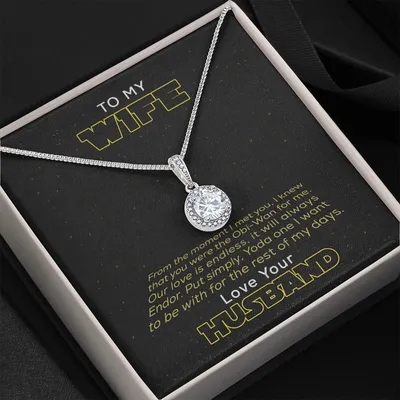 Our Love Is Endless It Will Always Gift For Wife Eternal Hope Necklace