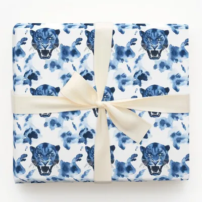 Silent Blue - Gift Wrap for Christmas, Holidays Wrapping Paper, Christmas Wrapping Paper