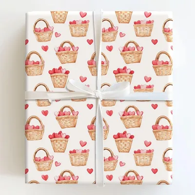 Heartfelt Picnic - Gift Wrap for Christmas, Holidays Wrapping Paper, Christmas Wrapping Paper