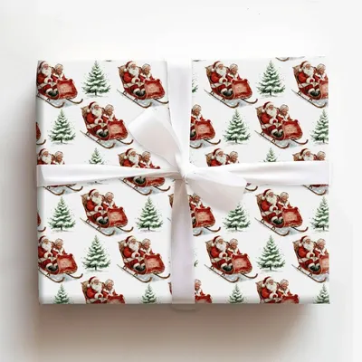 The Clause Cause - Gift Wrap for Christmas, Holidays Wrapping Paper, Christmas Wrapping Paper