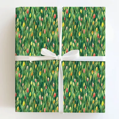 Tulip to It - Gift Wrap for Christmas, Holidays Wrapping Paper, Christmas Wrapping Paper