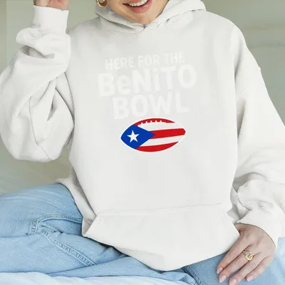 Benito Bowl Hoodie,B B Football Hoodie,Puerto Rico Flag Graphic Top,Funny Latin Music Fan Gift,Reggaeton Streetwear