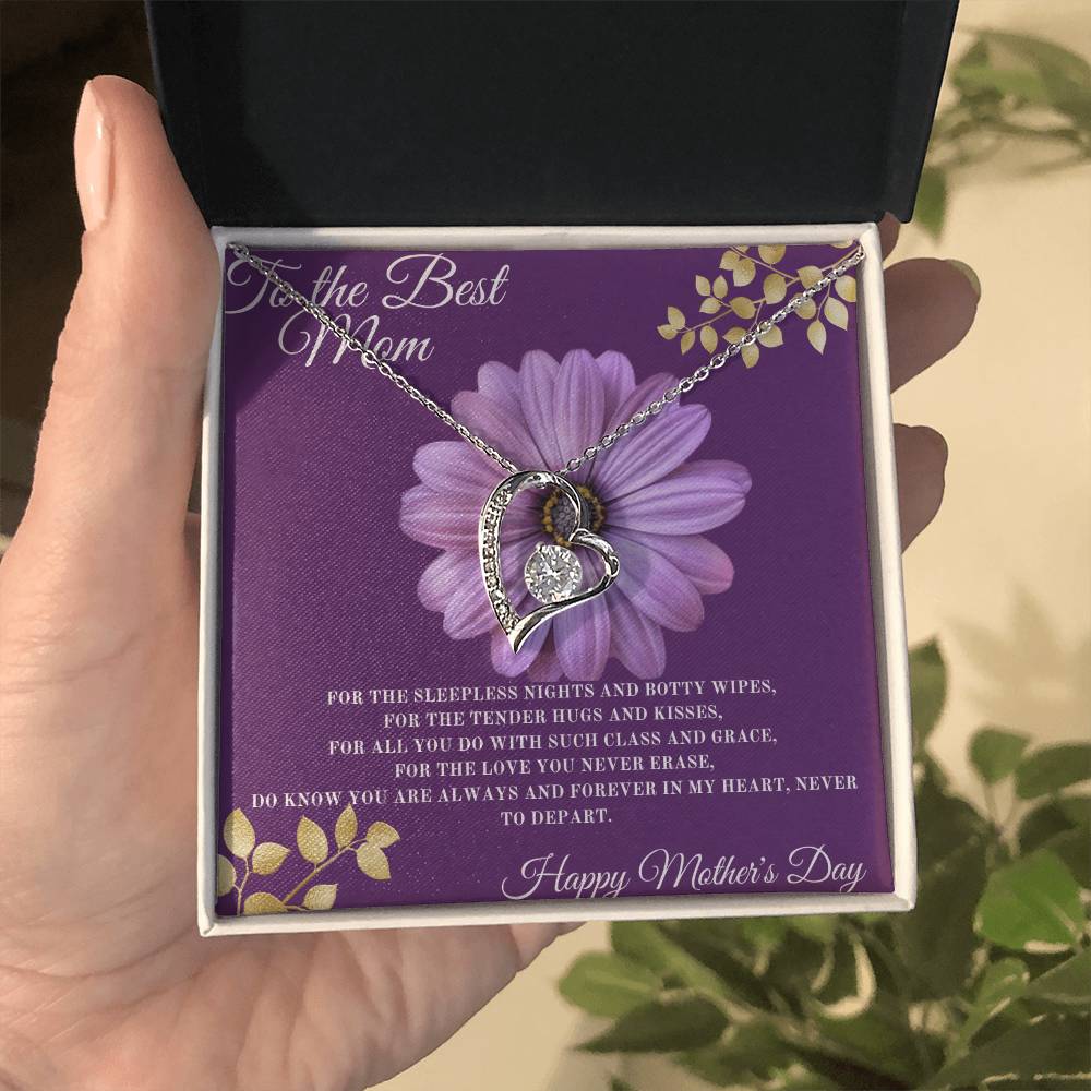 Best Mom Ever - Mother’s Day Gift - Forever Love Necklace
