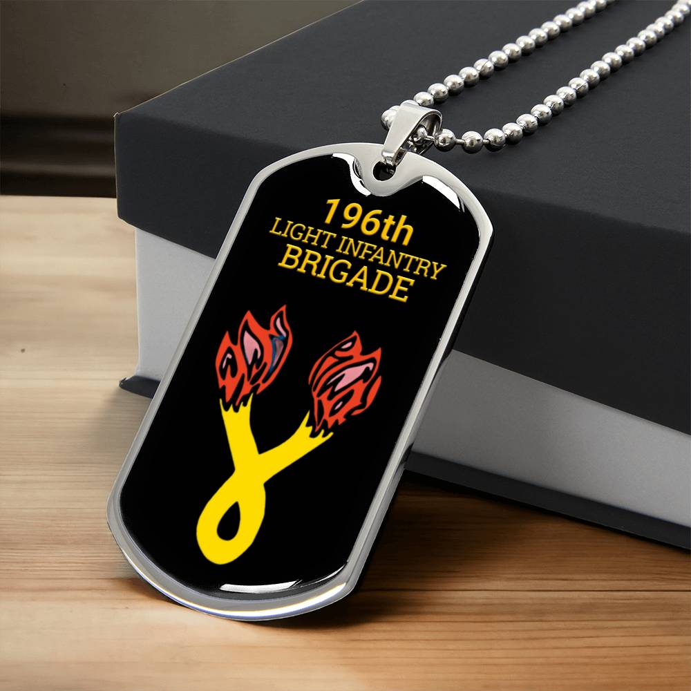 Awesome Dog Tag For 196Th Light Infantry Brigade - Army Tag Necklace, Dog Tag