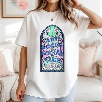 Anti Social Social Club Love Stain T-Shirt Menswear Casual Tops Unisex Relaxed Fit