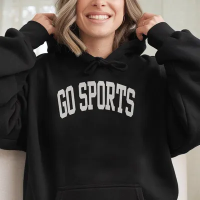 Go Sports Hoodie Game Day Hoodie Preppy Varsity Sports Hoodie Game Day Vibes Crewneck Sunday Football Football