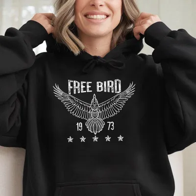 Bird Hoodie Boho Hoodie Free Bird Hoodie Eagle Hoodie Retro Music Hoodie Vintage Inspired Hoodie Thunderbird Hoodie