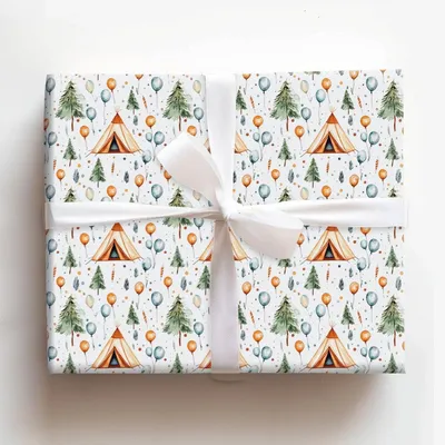 Cheers to Camp - Gift Wrap for Christmas, Holidays Wrapping Paper, Christmas Wrapping Paper