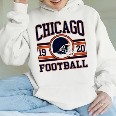 Kids Chicago Football Hoodie Chicago Football Vintage Bears City Football Youth Size Hoodie Youth Heavy Blend