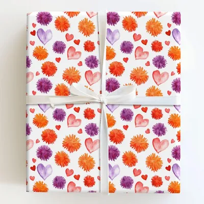 Love in Full Cheer - Gift Wrap for Christmas, Holidays Wrapping Paper, Christmas Wrapping Paper