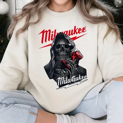 Milwaukee Tools With Chainsaw Sweatshirt, Halloween Character Graphic Sweatshirt, Halloween Day, Gift For Men And Women
