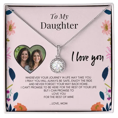 To My Daughter I Love You, For Daughter, Christmas Gifts, Wedding Necklace, Mothers Day Gifts, Grown Up Daughter, Mom Daughter Necklace, From Mom, Valentine's, Mother's Day, Daughter Birthday Gift, Daughter Graduation Gift