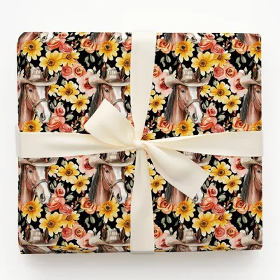 Mom's Favorite Horse - Gift Wrap for Christmas, Holidays Wrapping Paper, Christmas Wrapping Paper