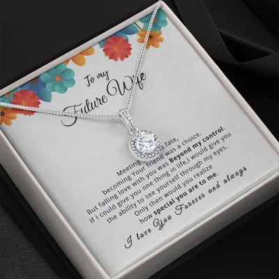 Gift For Future Wife Falling Love With You Was Beyond My Control Eternal Hope Necklace