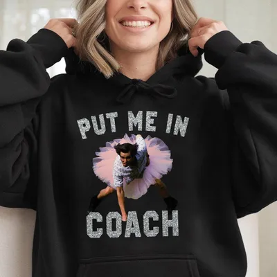 Funny Put Me In Coach Jim Carey Hoodie For Men For Women Top Womenswear Streetwear Casual Round