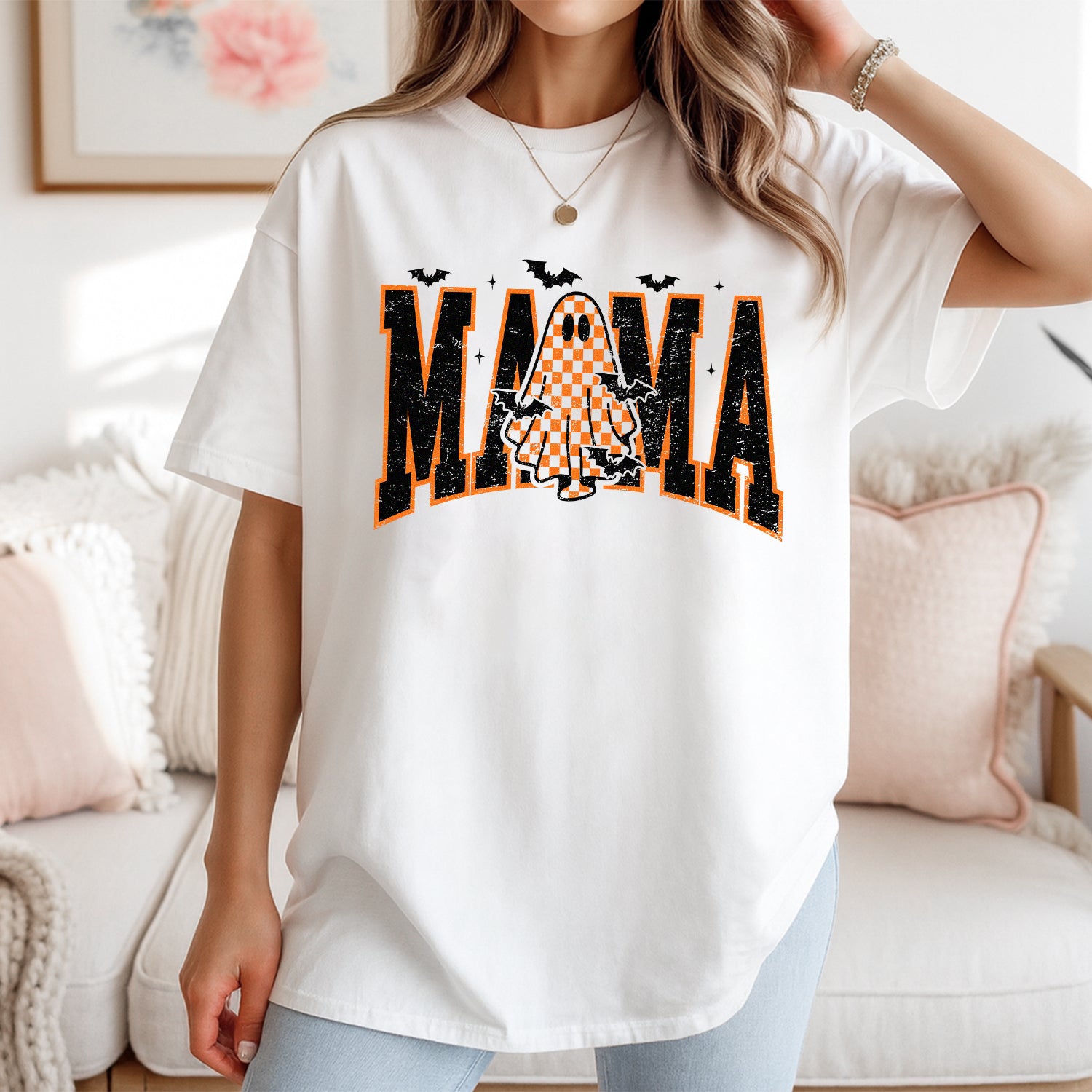 Halloween Mama Ghost Shirt – Funny Spooky Season T-Shirt