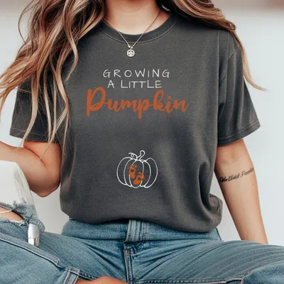 Growing A Little Pumpkin Maternity T-Shirt T-Shirt T-Shirt Fall Pregnancy Announcement T-Shirt Baby Bump Halloween