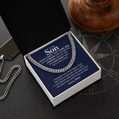 Perfect Gift For Son Cuban Link Chain
