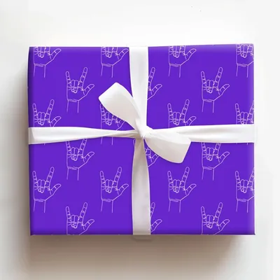 Love is Violet - Gift Wrap for Christmas, Holidays Wrapping Paper, Christmas Wrapping Paper
