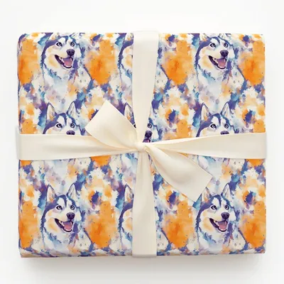 Brush Stroke Mush - Gift Wrap for Christmas, Holidays Wrapping Paper, Christmas Wrapping Paper
