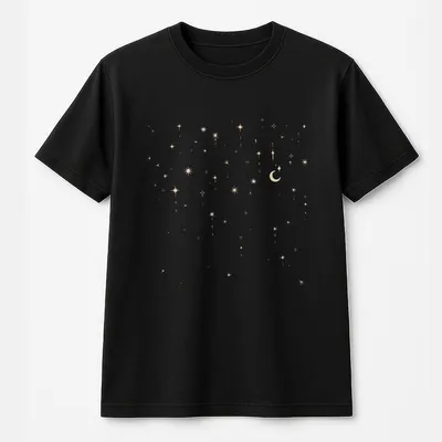 Vintage Starlight T-Shirt, Celestial T-Shirt T-Shirt, Mystical Moon T-Shirt, Astrology, Space T-Shirt