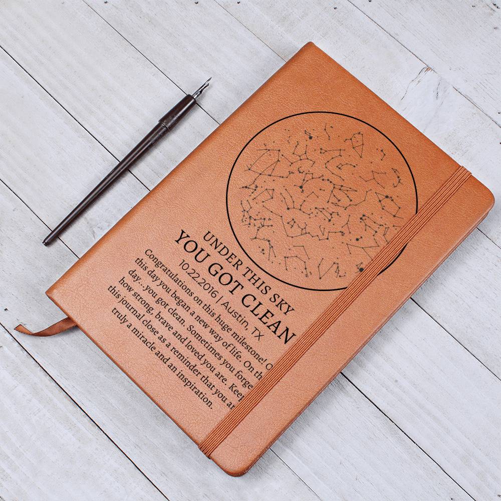 Narcotics Anonymous Star Map By Date Recovery Gift - Graphic Journal