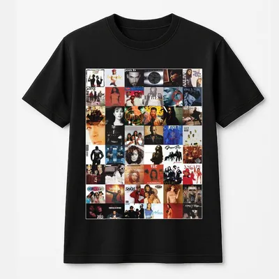 90'S R&B Album Cover T-Shirt T-Shirt T-Shirt, Black History T-Shirt, 90'S Party, Gift For Fan, Raised On 90'S R&B, Unisex T-Shirt