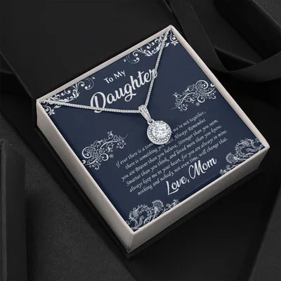 To My Daughter Necklace - Daughter Gift - To My Daughter Necklace From Mom - To My Daughter Necklace From Dad - Gift For Daughter From Mom - Daughters Birthday Gift - Meaningful Necklace For Daughter - Mother To Daughter Birthday Gift