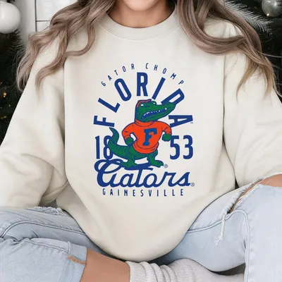 University Of Florida Gators Sweatshirt Artwork Gator Chomp Gainesville Fl Est 1853