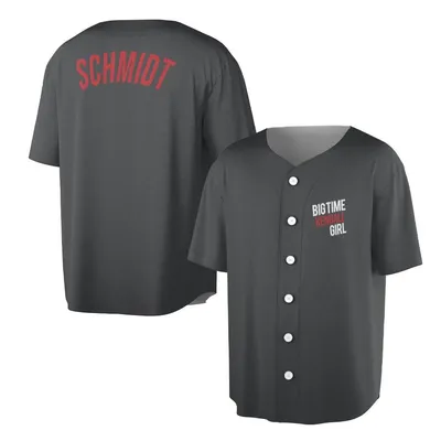 Baseball Jersey, Schmidt Bigtime Kendall Girl Baseball Jersey, Red Text Btr Pop Music Fan Merch, Boy Band Concert Top