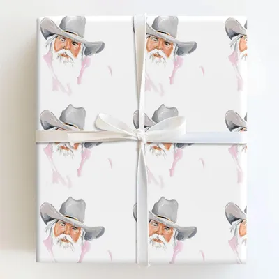 Dutton Santa - Gift Wrap for Christmas, Holidays Wrapping Paper, Christmas Wrapping Paper