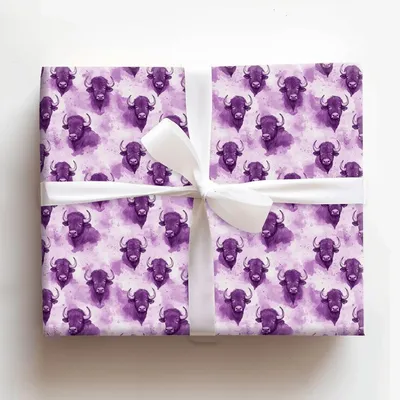 Erie Violet - Gift Wrap for Christmas, Holidays Wrapping Paper, Christmas Wrapping Paper