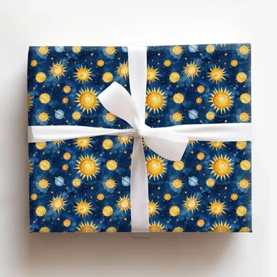 Whirling Stars - Gift Wrap for Christmas, Holidays Wrapping Paper, Christmas Wrapping Paper