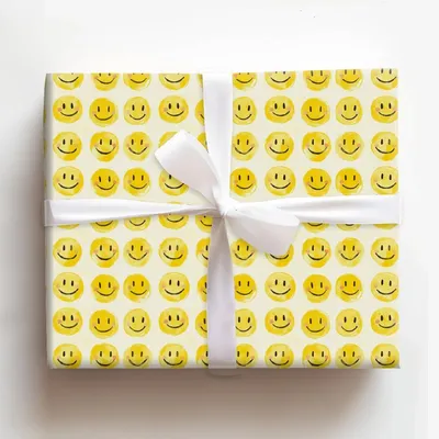 Smile on My Mind - Gift Wrap for Christmas, Holidays Wrapping Paper, Christmas Wrapping Paper