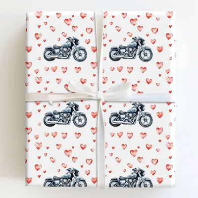 Hearts on the Finish Line - Gift Wrap for Christmas, Holidays Wrapping Paper, Christmas Wrapping Paper
