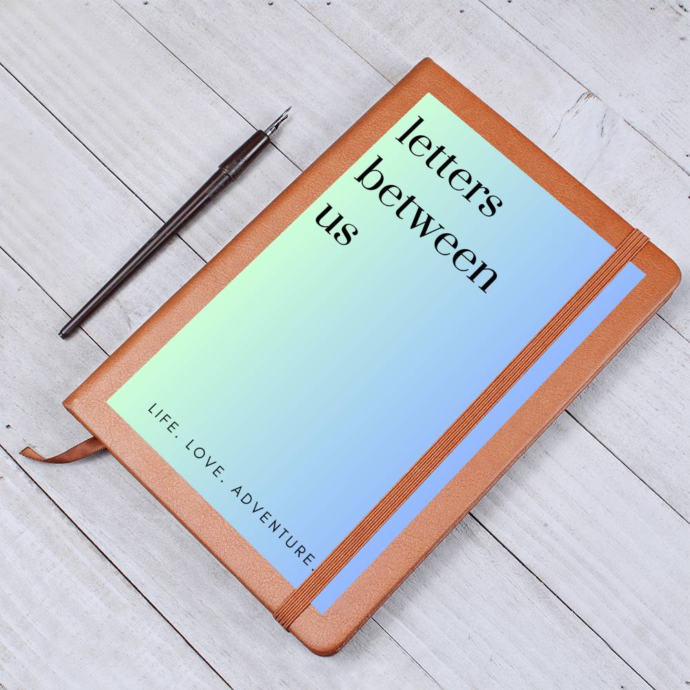 Letters Between Us - Couple_s Lined Journal with Personalized Cover - Graphic Journal