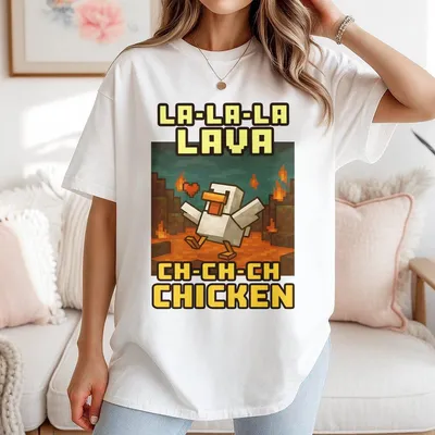 Vintage Lava Chicken Youth T-Shirt Funny Retro Gaming T-Shirt For Boys Girls Stevea Lava Chicken Graphic Humorous