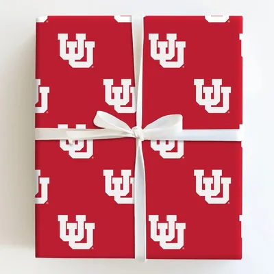 Classic U Interlock - Gift Wrap for Christmas, Holidays Wrapping Paper, Christmas Wrapping Paper