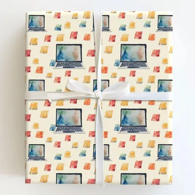 Powered by Dad - Gift Wrap for Christmas, Holidays Wrapping Paper, Christmas Wrapping Paper