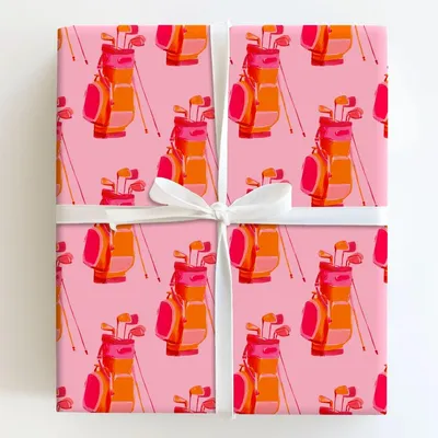Fairway Carry - Gift Wrap for Christmas, Holidays Wrapping Paper, Christmas Wrapping Paper