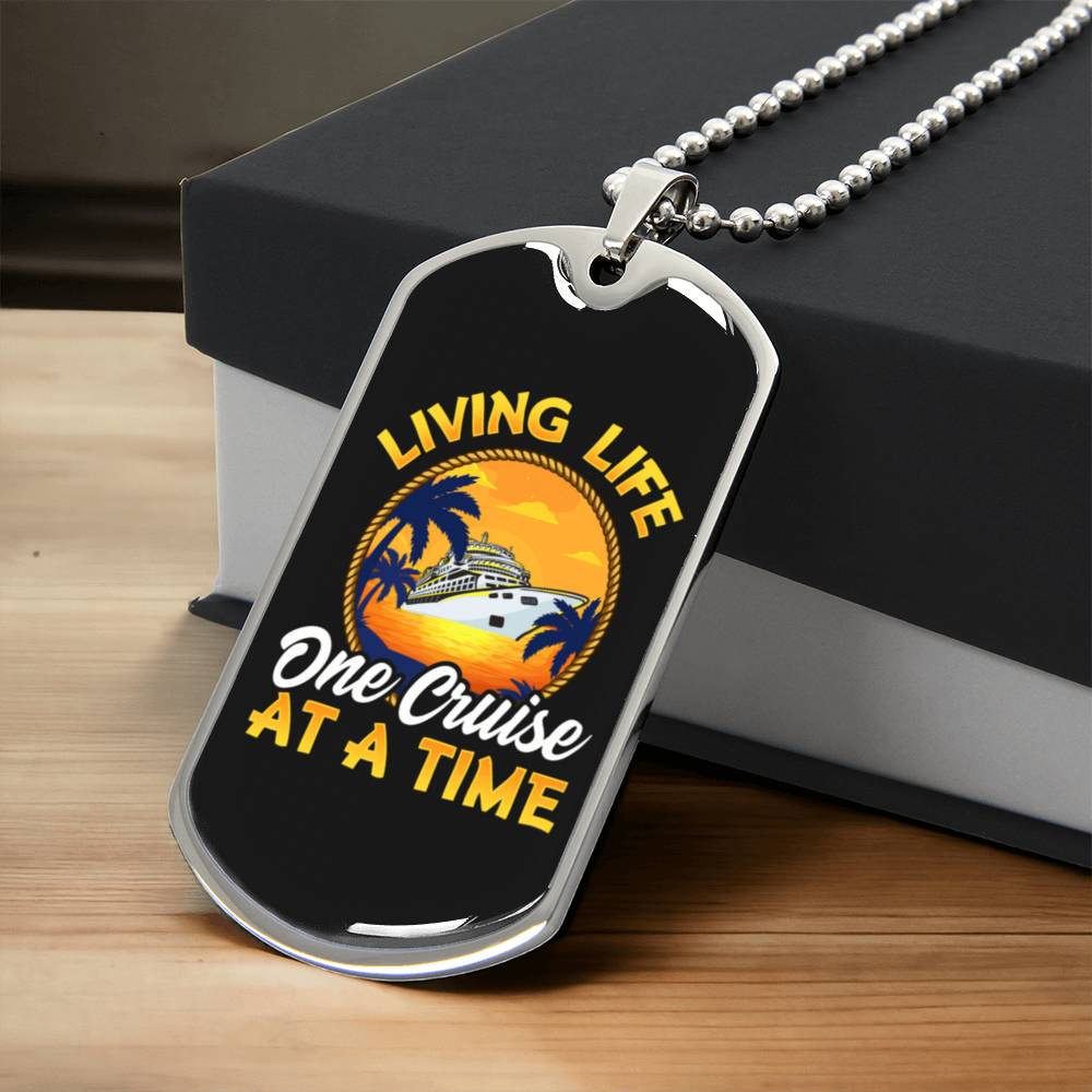 Cruise Necklace - Army Tag Necklace, Dog Tag