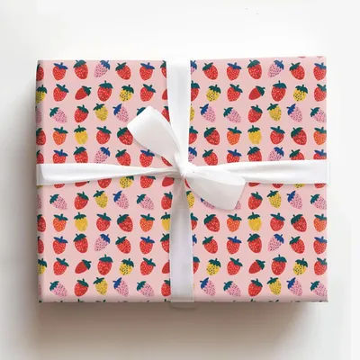 Farmers Market on Saturday - Gift Wrap for Christmas, Holidays Wrapping Paper, Christmas Wrapping Paper
