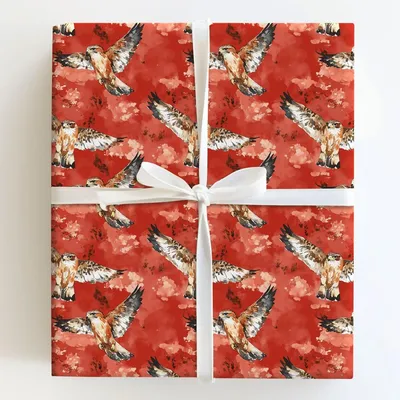Flight Red - Gift Wrap for Christmas, Holidays Wrapping Paper, Christmas Wrapping Paper