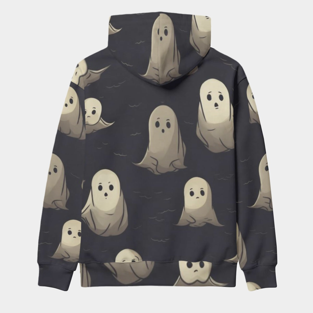 Halloween Ghost Pattern Pullover Hoodie