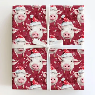 A Ham - Gift Wrap for Christmas, Holidays Wrapping Paper, Christmas Wrapping Paper
