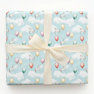 Unicorn of the Sky - Gift Wrap for Christmas, Holidays Wrapping Paper, Christmas Wrapping Paper
