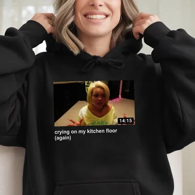 Trisha Paytas Trashy Bimbo Hoodie Iconic Y2k Coquette Meme Hoodie Crying Vintage Trisha Paytas Graphic Funny Bimbocor