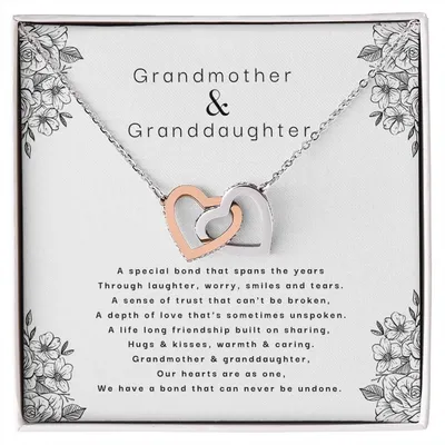 A Bond That Can Never Be Undone Necklace Interlocking Hearts Necklace