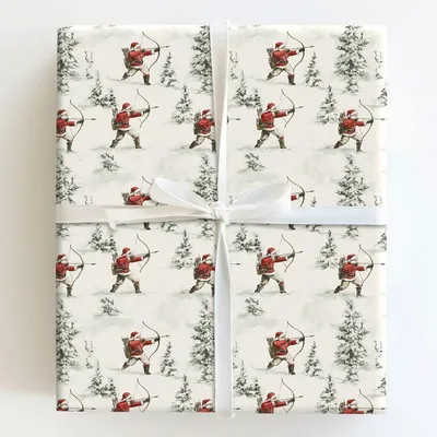 Holiday Archer - Gift Wrap for Christmas, Holidays Wrapping Paper, Christmas Wrapping Paper