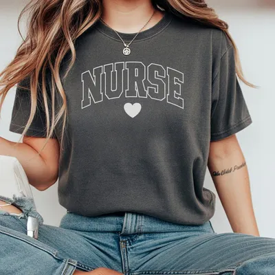 Nurse T-Shirt Vintage Nurse Heart T-Shirt T-Shirt Nurse T-Shirt Nurse T-Shirt Gift For Her Future Nurse